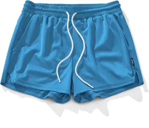 AIMPACT Mens Mesh Running Shorts 3 Inch Quick Dry Gym Athletic Workout Shorts for Men with Pockets