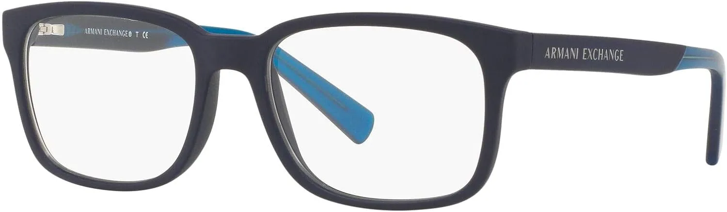 Armani Exchange Men's Ax3029 Square Prescription Eyewear Frames