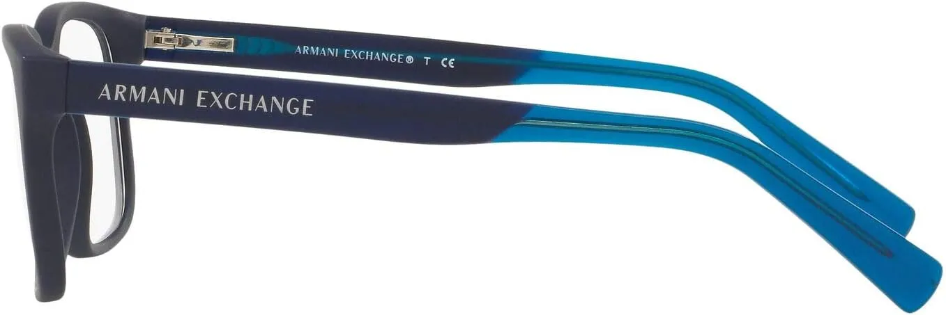 Armani Exchange Men's Ax3029 Square Prescription Eyewear Frames