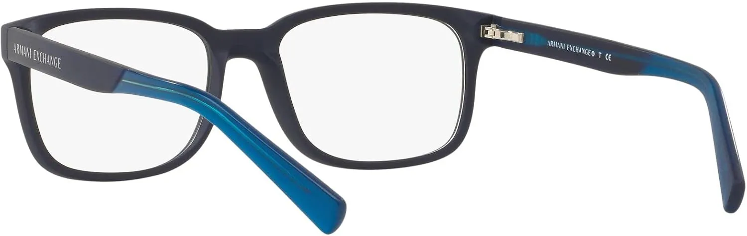 Armani Exchange Men's Ax3029 Square Prescription Eyewear Frames
