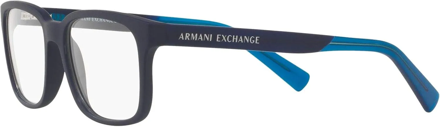 Armani Exchange Men's Ax3029 Square Prescription Eyewear Frames