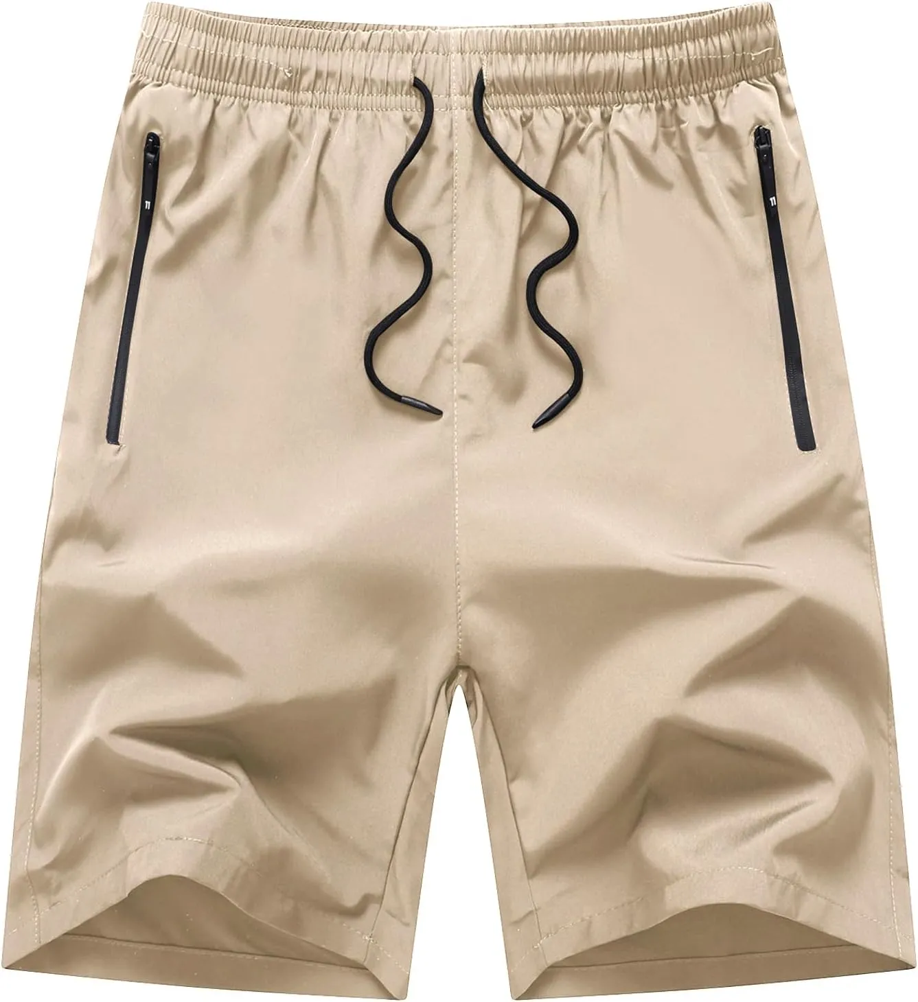 Boys Running Shorts Quick Dry Lightweight Athletic Shorts with Zipper Pockets for Workout Gym Training Outdoor