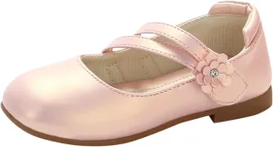 Girl's Mary Jane Rhinestone Buckle Ballerina Flats Moccasins Rubber Sole Mary Jane Crib Shoes Bow Fringe Moccasins