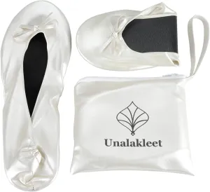 Unalakleet Foldable Blallet Flats- Roll Up Slipper Pouch Women's Wedding Shoes