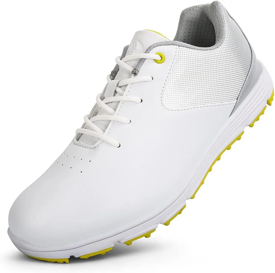 Waterproof Golf Shoes for Men Spikeless Outdoor Golf Sport Training Sneakers Classic Mens Golf Trainers Size 13 14 