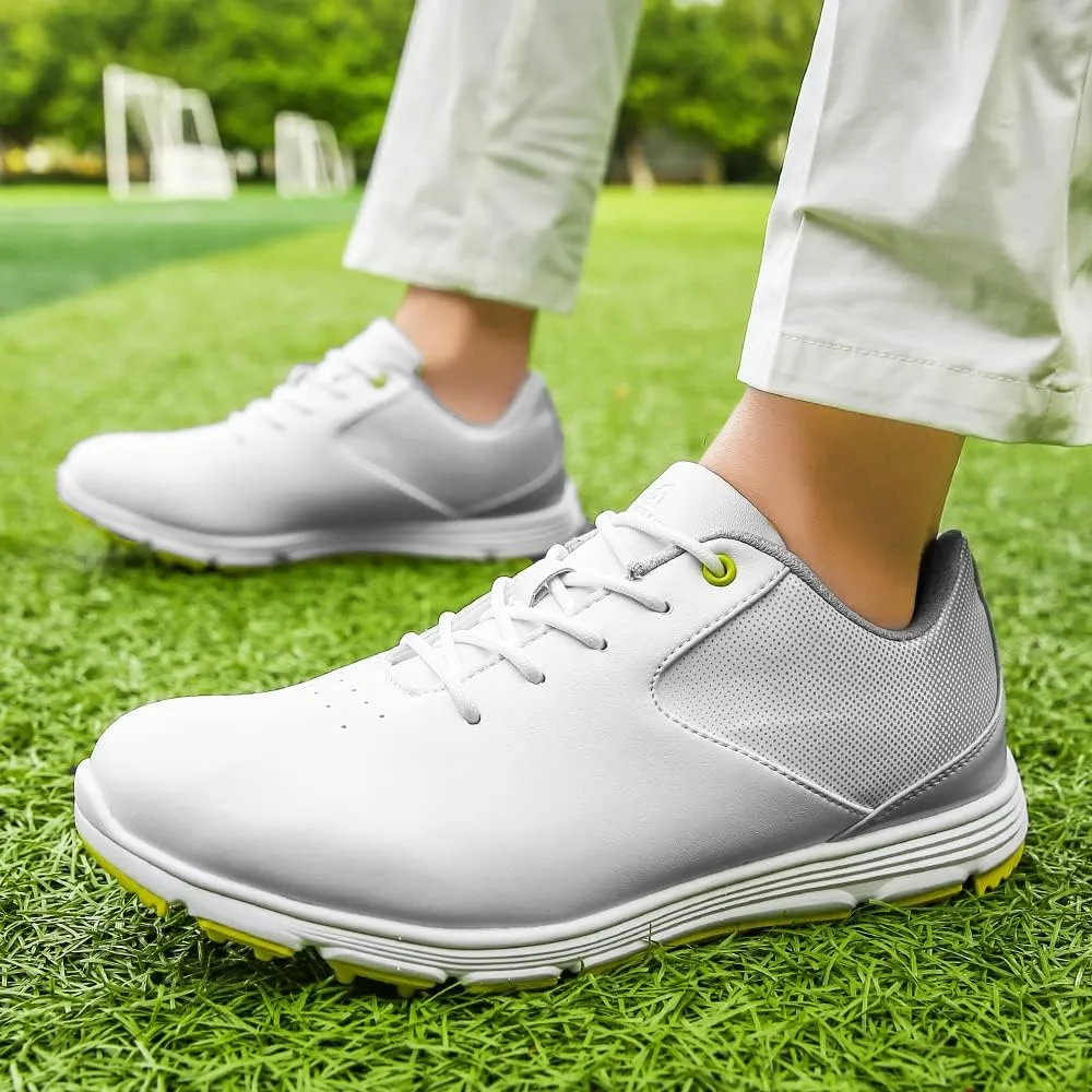 Waterproof Golf Shoes for Men Spikeless Outdoor Golf Sport Training Sneakers Classic Mens Golf Trainers Size 13 14 