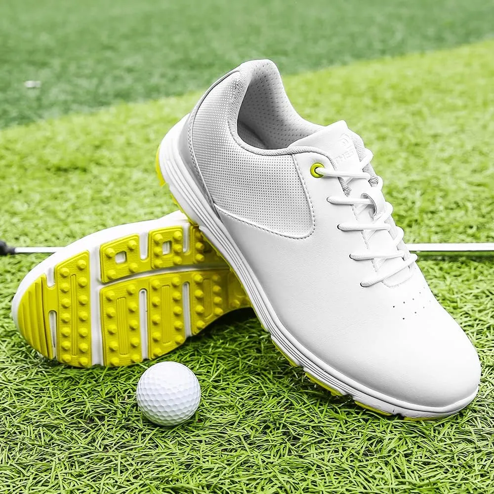 Waterproof Golf Shoes for Men Spikeless Outdoor Golf Sport Training Sneakers Classic Mens Golf Trainers Size 13 14 