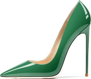 Women's Pointed Toe Shallow Stiletto Heels 4.7 Inch Pumps Wedding Party Banquet Shoes