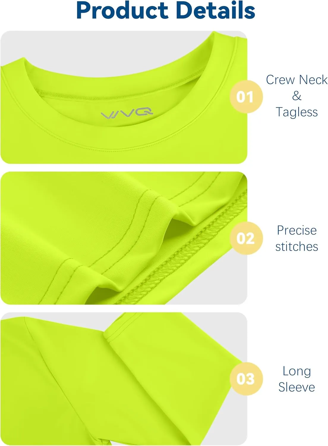 Youth Neon Shirts Dry Fit Long Sleeve Athletic T-Shirts Boys Girls UPF 50  Quick Dry Neon Shirt for Kids 2T to Youth